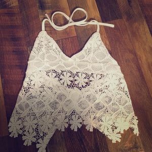 Lace crop top